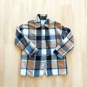 Neutral Brown + Cream Flannel